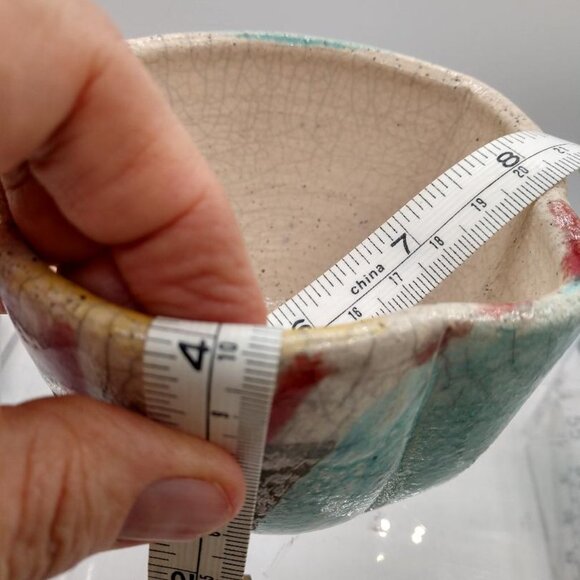 Segal Signed Pottery Bowl/Cup green/brown MCM look - Picture 4 of 15